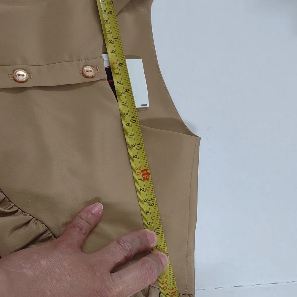 Vintage Dress lEegant Tan Skirt - Picture 6 of 13